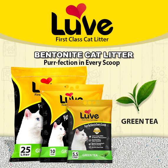 Luve Bentonite Cat Litter Green Tea